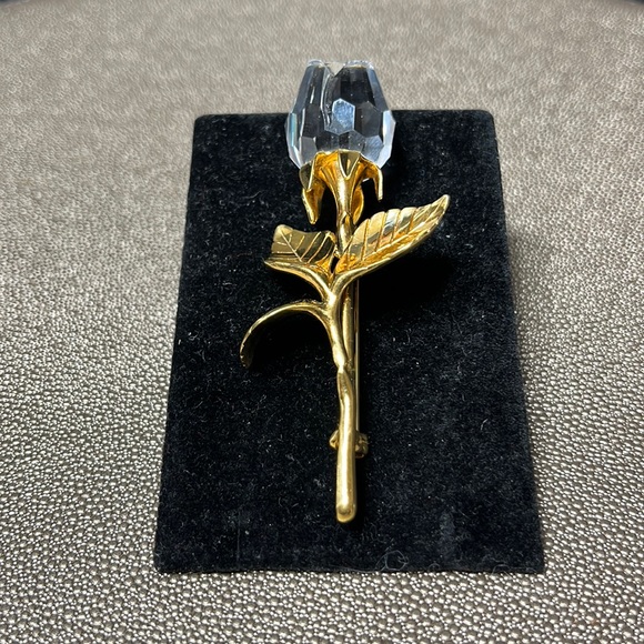 Swarovski Crystal Rose Brooch Memories Collection - Picture 1 of 3